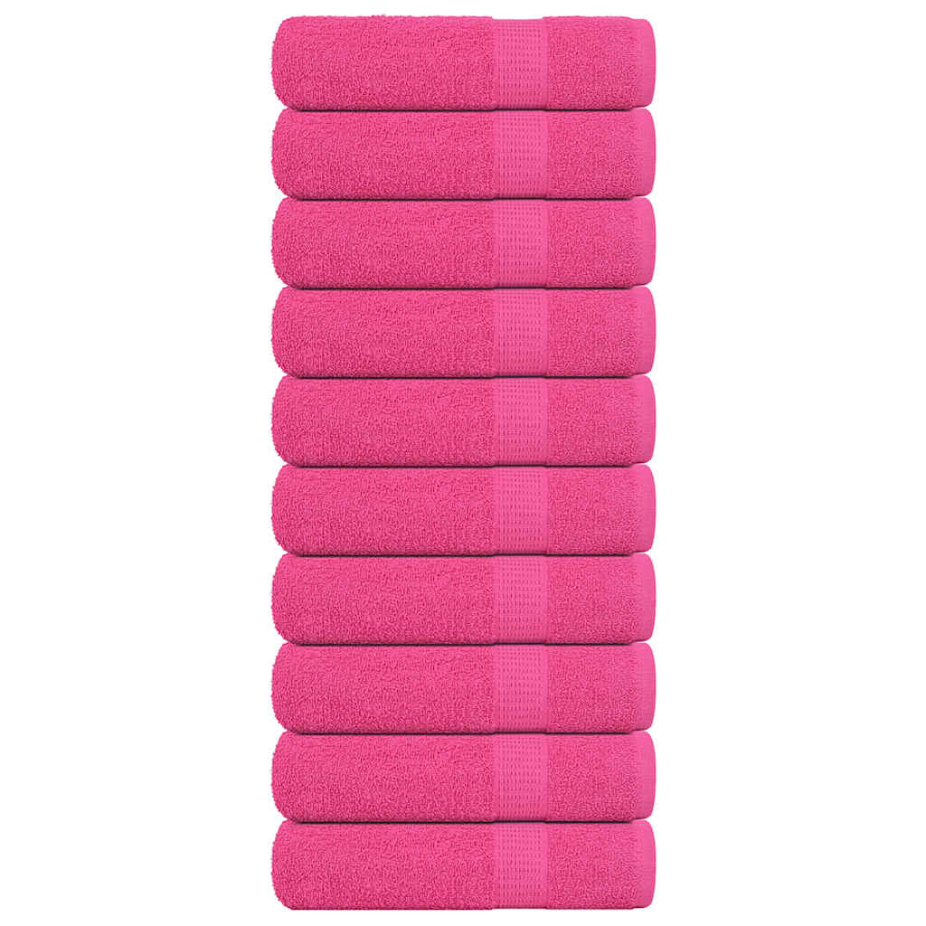 Asciugamani Doccia 10 pz Rosa 70x140 cm 360 g/m² 100% Cotone - homemem39