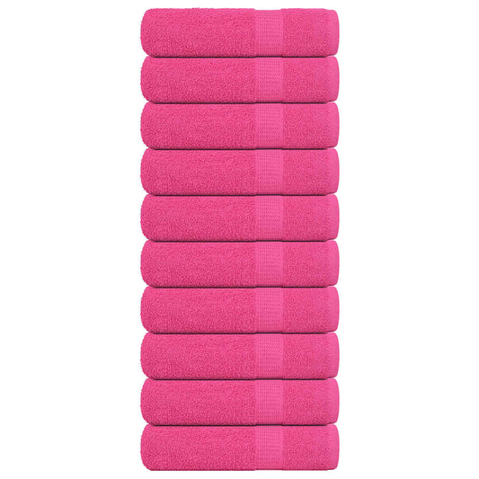 Asciugamani Doccia 10 pz Rosa 70x140 cm 360 g/m² 100% Cotone