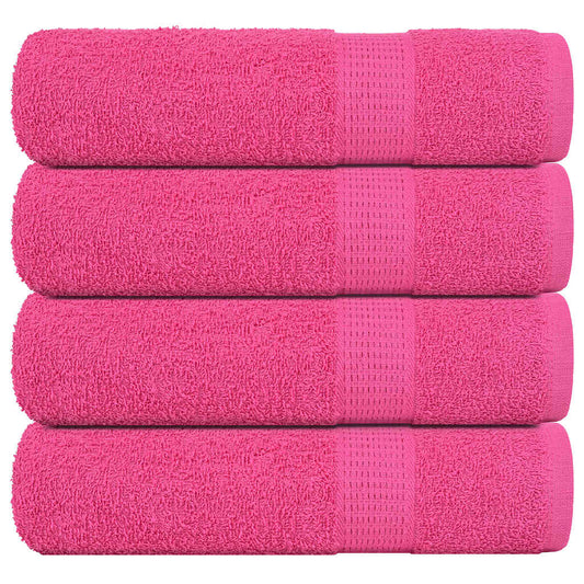 Asciugamani da Bagno 4 pz Rosa 100x150 cm 360 g/m² 100% Cotone - homemem39