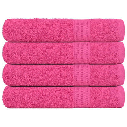 Asciugamani 4 pz Rosa 100x200 cm 360 g/m² 100% Cotone - homemem39