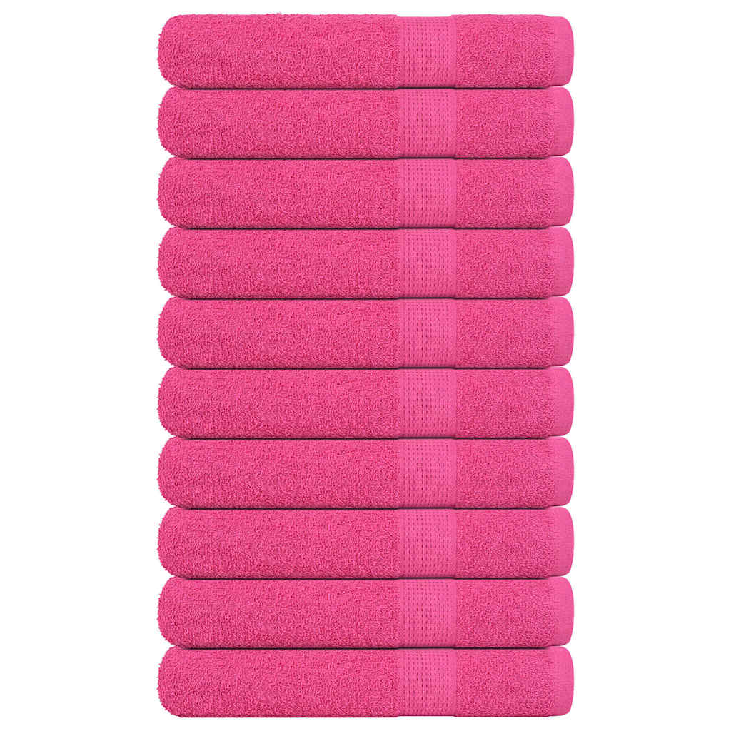 Asciugamani 10 pz Rosa 100x200 cm 360 g/m² 100% Cotone - homemem39