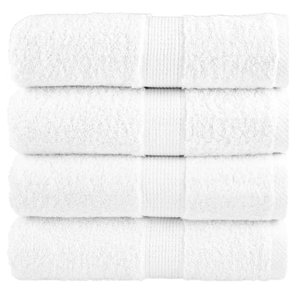 Asciugamani per ospiti Premium SOLUND 4 pz Bianco 30x50 cm