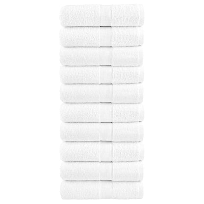 Asciugamani per ospiti Premium SOLUND 10 pz Bianco 30x50 cm