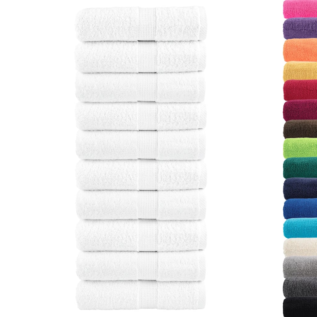 Asciugamani per ospiti Premium SOLUND 50 pz Bianco 30x50 cm