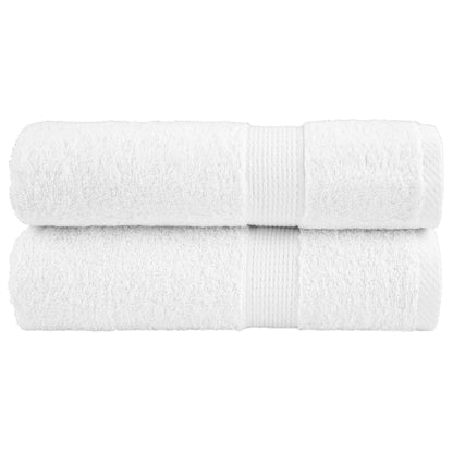 Asciugamani Premium SOLUND 2 pz Bianco 50x100 cm 600 g/m²
