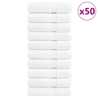 Asciugamani Premium SOLUND 50 pz Bianco 50x100 cm 600 g/m²
