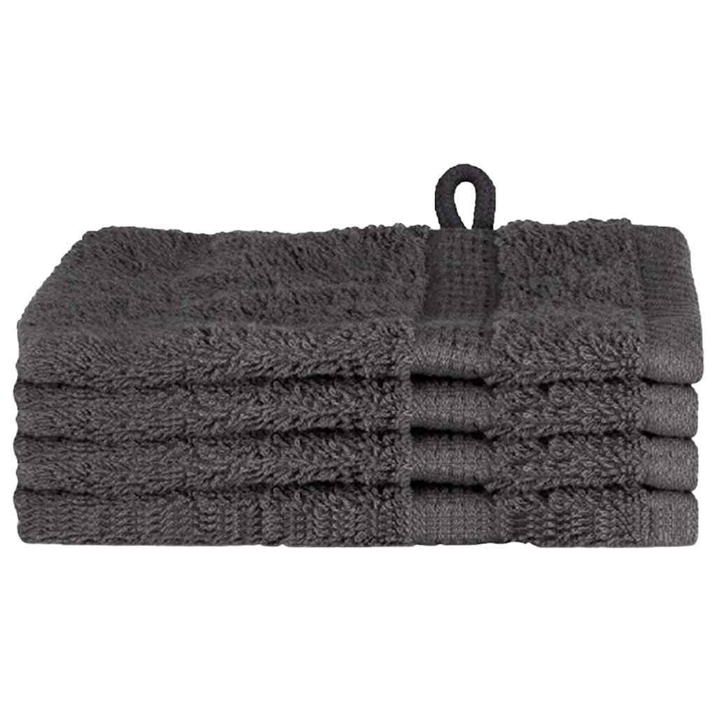 Asciugamano per Ospiti SOLUND 4 pz Antracite 15 x 21 cm 550 gsm | homemem39