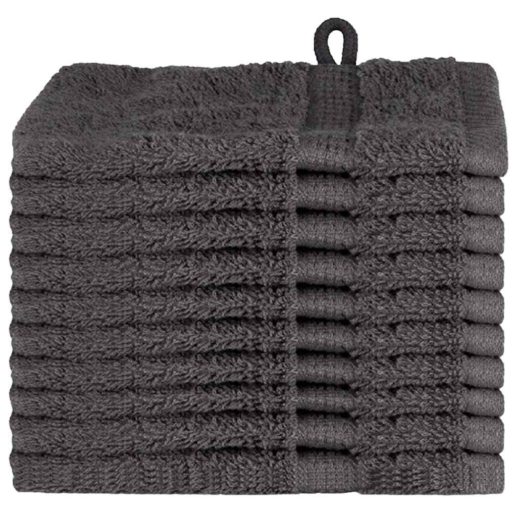 Panni per il viso SOLUND 10 pcs Antracite Cotone