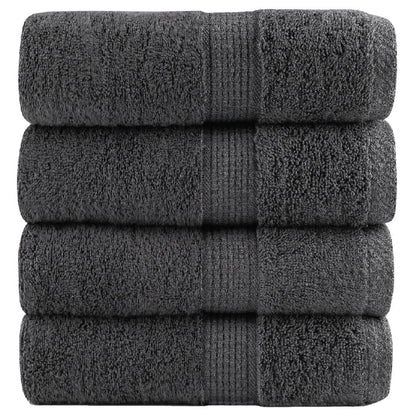 Asciugamani per ospiti Premium SOLUND 4 pz Antracite 30x50 cm