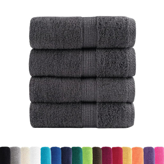 Asciugamani Ospiti SOLUND 4 pz Antracite 30x50cm 600gsm - homemem39