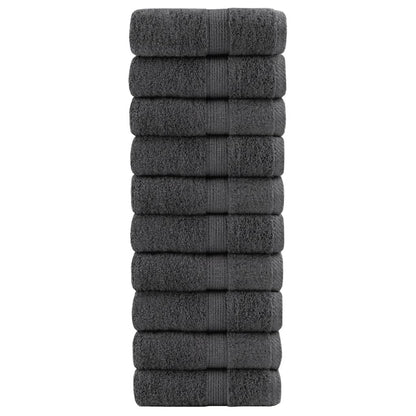 Asciugamani per ospiti Premium SOLUND 10 pz Antracite 30x50 cm
