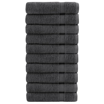 Asciugamani da doccia premium SOLUND 10 pz Antracite 70x140 cm