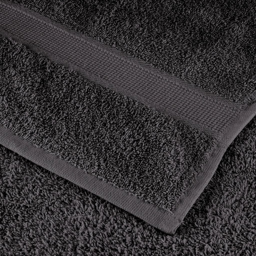 Asciugamani da doccia premium SOLUND 25 pz Antracite 70x140 cm