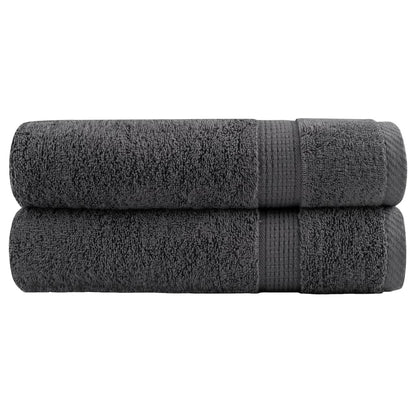 Asciugamani da bagno Premium SOLUND 2 pz Antracite 100x150 cm