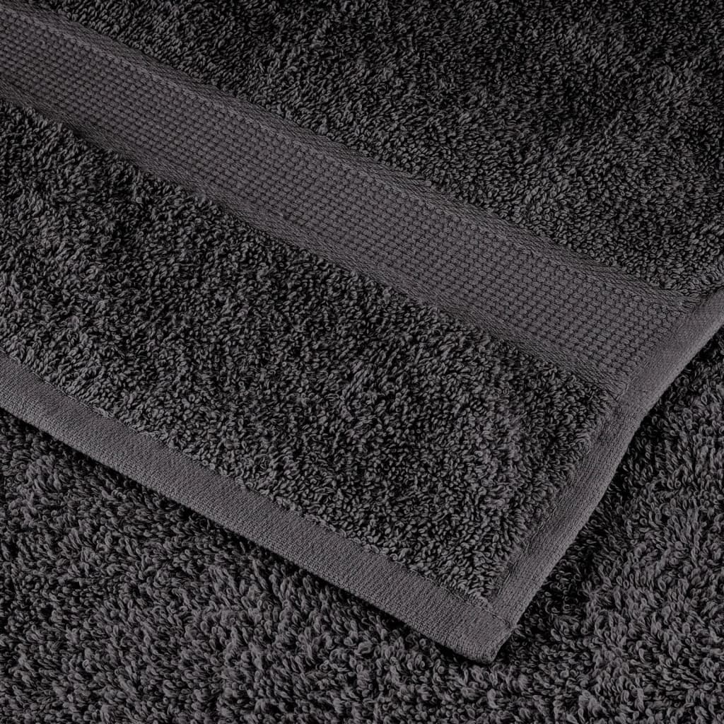 Asciugamani da bagno Premium SOLUND 50 pz Antracite 100x150 cm