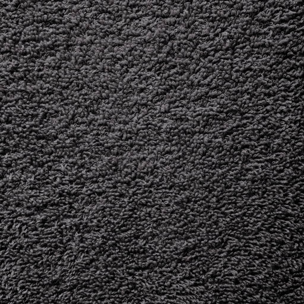 Asciugamani per sauna Premium SOLUND 4 pz Antracite 80x200 cm