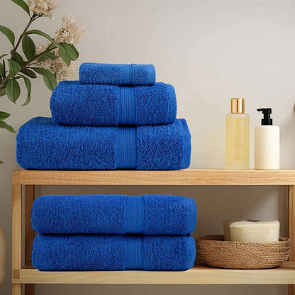 Asciugamano per Ospiti SOLUND 4 pz Blu 15 x 21 cm 550 gsm | homemem39