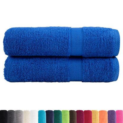 Asciugamani Premium SOLUND 2 pz Blu 50x100 cm 600 g/m²