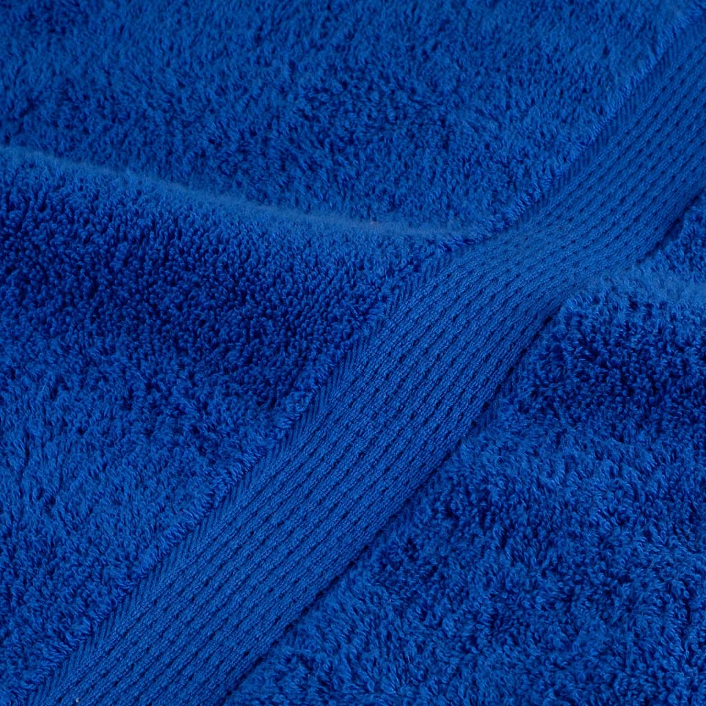 Asciugamani Premium SOLUND 4 pz Blu 50x100 cm 600 g/m²