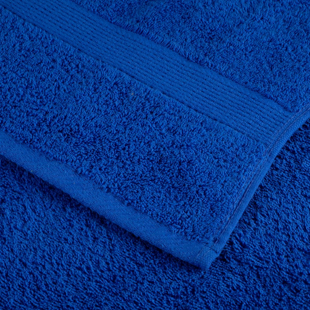 Asciugamani Premium SOLUND 10 pz Blu 50x100 cm 600 g/m²