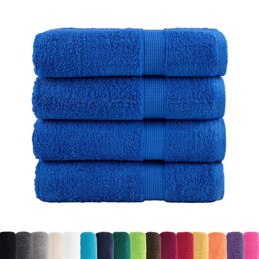 Asciugamani da Doccia SOLUND 4 pz Blu 70x140 cm 600gsm - homemem39