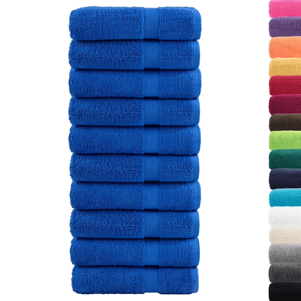 Asciugamani da doccia premium SOLUND 10 pz blu 70x140cm 600g/m²