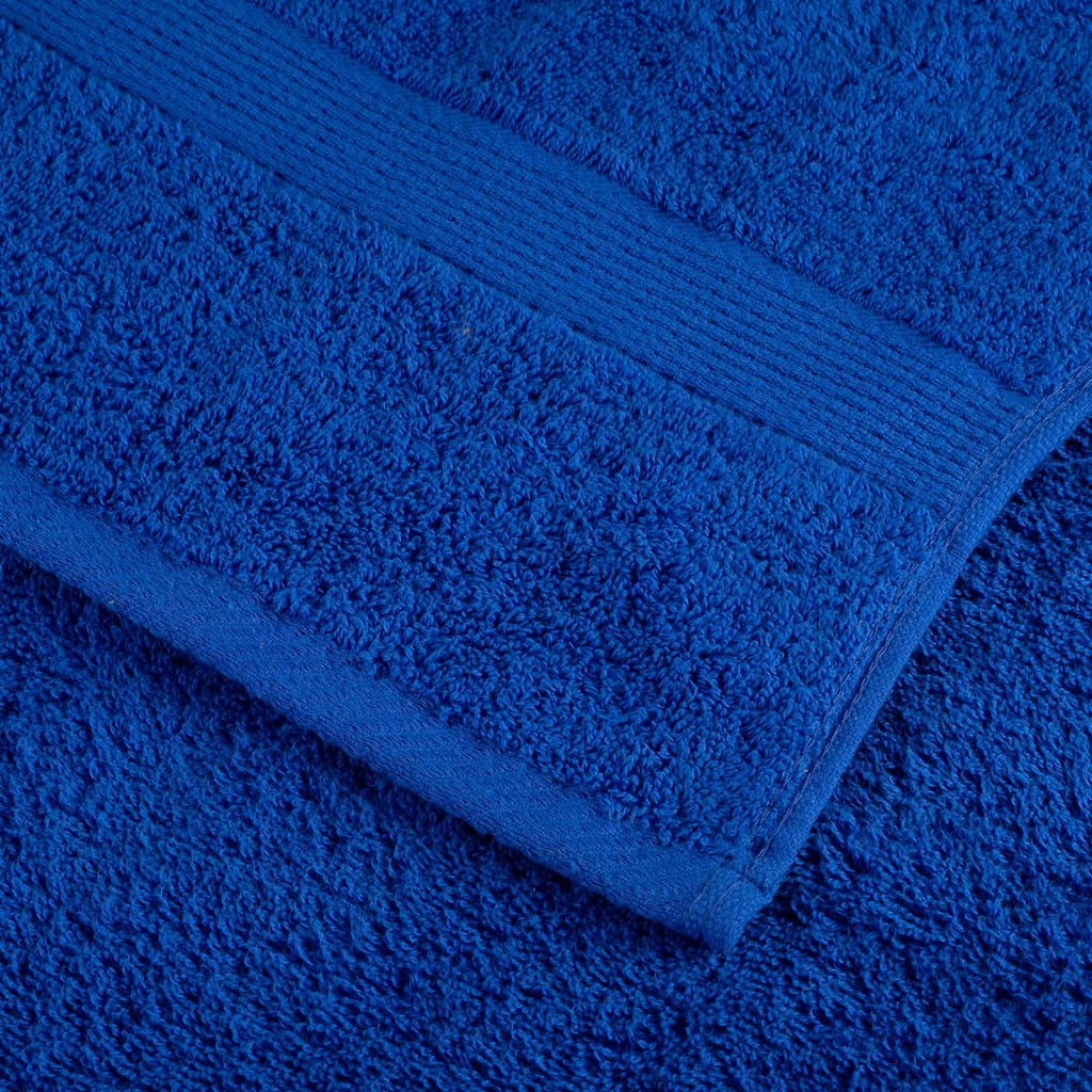 Asciugamani Premium SOLUND 4 pz Blu 100x200 cm 600 g/m²