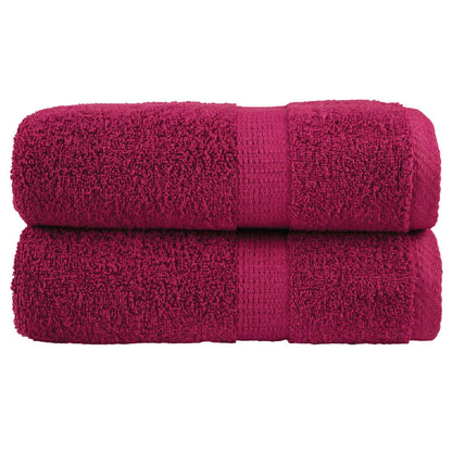 Asciugamani Premium SOLUND 2 pz Bordeaux 30x30 cm 600 g/m²