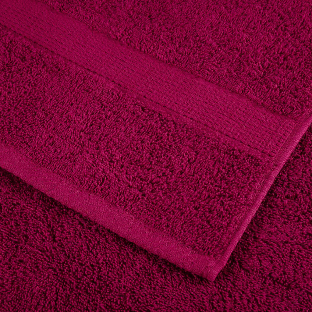 Asciugamani Premium SOLUND 4 pz Bordeaux 30x30 cm 600 g/m² - homemem39