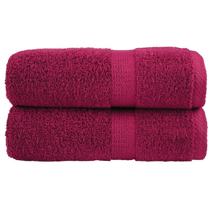 Asciugamani per ospiti Premium SOLUND 2 pz Bordeaux 30x50 cm