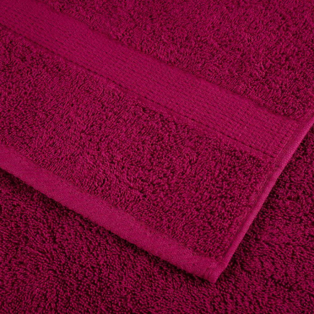 Asciugamani Premium SOLUND 4 pz Bordeaux 100x200 cm 600 g/m²
