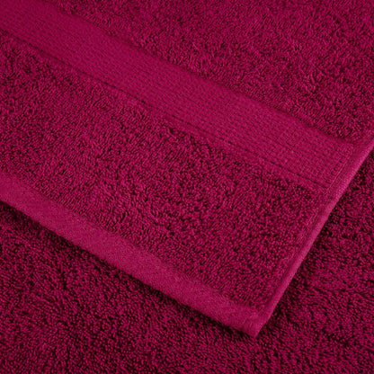 Asciugamani Premium SOLUND 10 pz Bordeaux 100x200 cm 600 g/m²