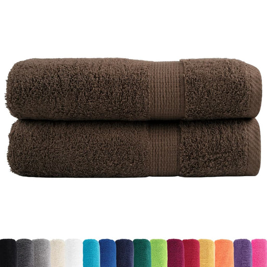 Asciugamani Premium SOLUND 2 pz Oro 50x100 cm 600gsm - homemem39