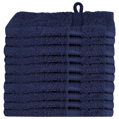 Panni per il viso SOLUND 10 pcs Blu marino Cotone