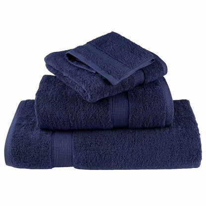Asciugamano per Ospiti SOLUND 10 pz Blu navy 15 x 21 cm 550 gsm | homemem39