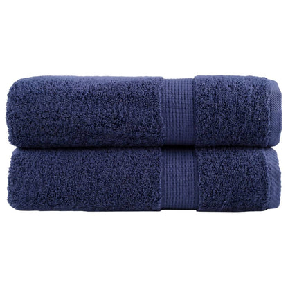 Asciugamani Premium SOLUND 2 pz Blu Navy 50x100 cm 600 g/m²