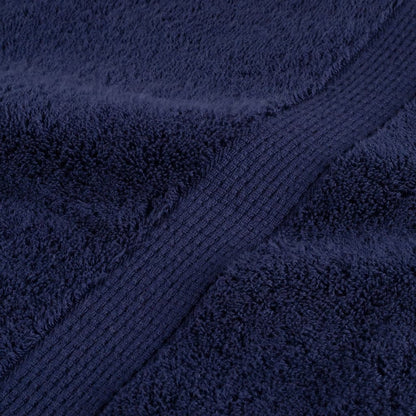 Asciugamani per Sauna SOLUND 2pz Blu Navy 50x100 cm 600gsm - homemem39