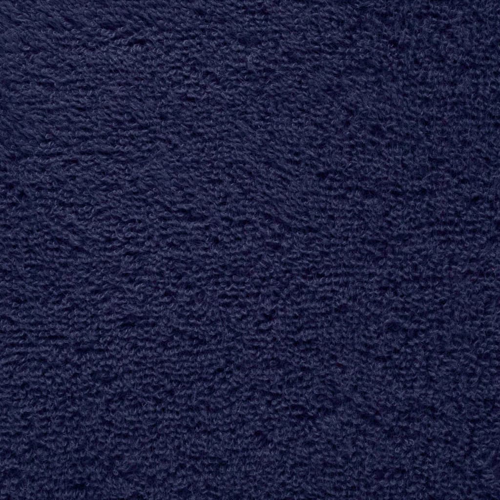 Asciugamani per Sauna SOLUND 2pz Blu Navy 50x100 cm 600gsm - homemem39