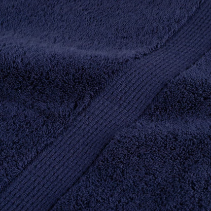 Asciugamani da bagno Premium SOLUND 10 pz Blu navy 100x150 cm