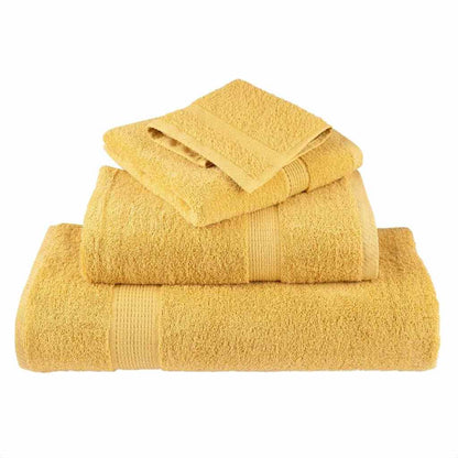 Asciugamano per Ospiti SOLUND 2 pz Oro 15 x 21 cm 550 gsm | homemem39