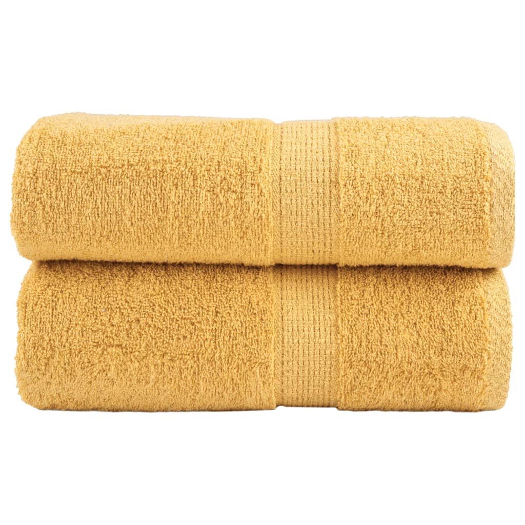 Asciugamani per ospiti Premium SOLUND 2 pz Oro 30x50cm 600 g/m²