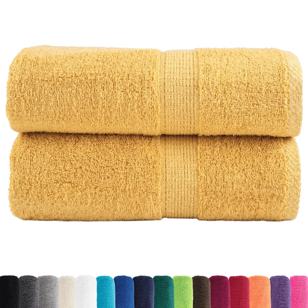 Asciugamani per ospiti Premium SOLUND 2 pz Oro 30x50cm 600 g/m²