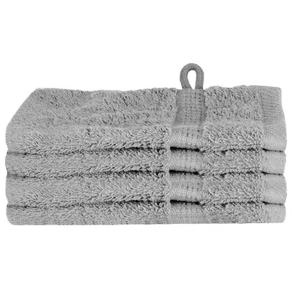 Panni per il viso 4 pcs Grigio Cotone