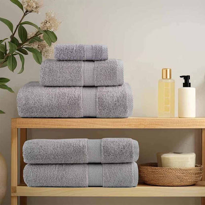 Asciugamano per Ospiti SOLUND 10 pz Grigio 15 x 21 cm 550 gsm | homemem39
