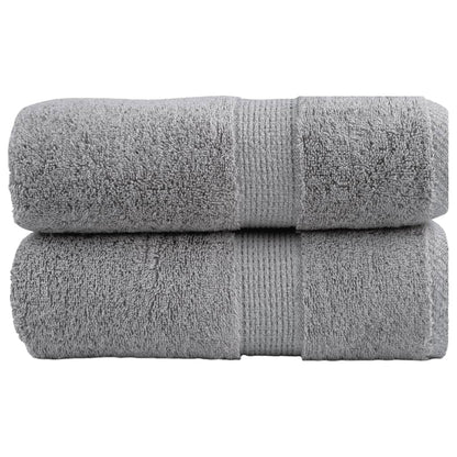 Asciugamani per ospiti Premium SOLUND 2 pz Grigio 30x50 cm