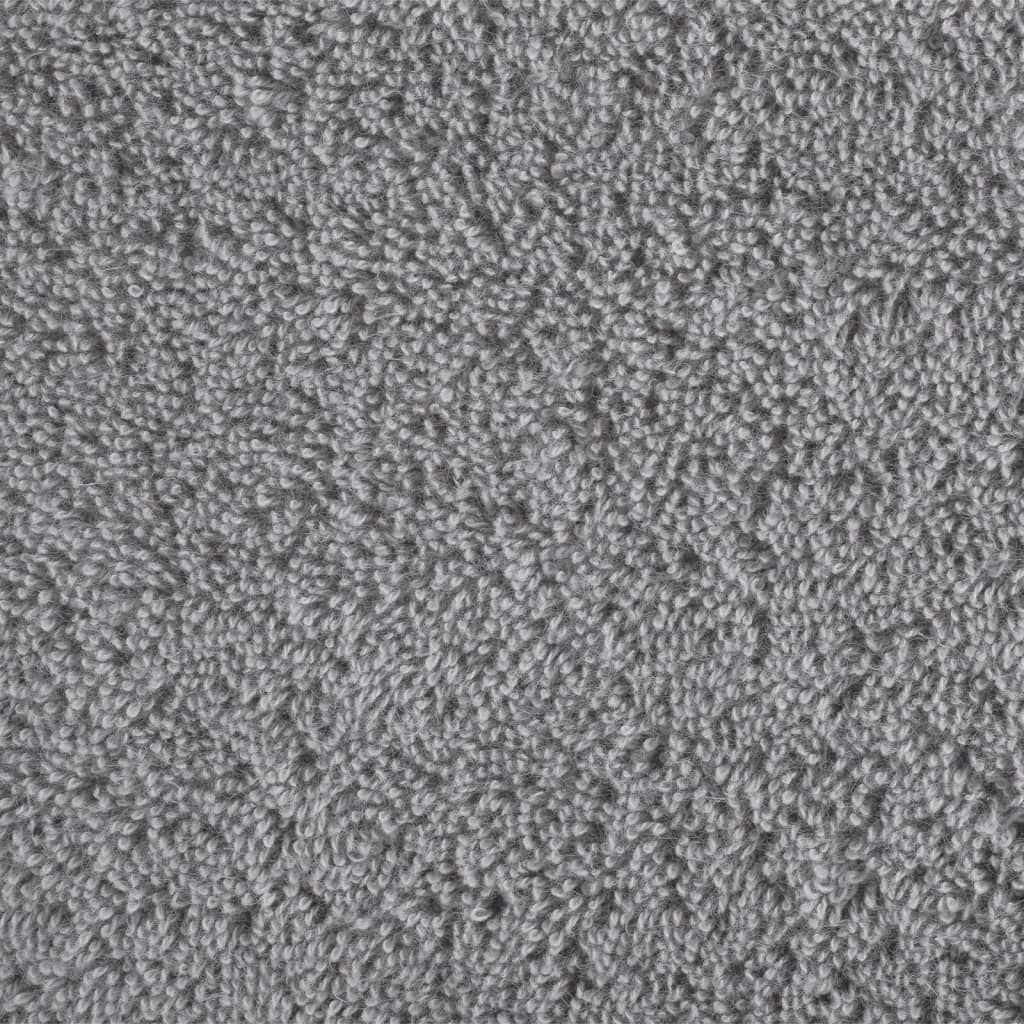 Asciugamani Ospiti SOLUND 10 pz Grigi 30x50 cm 600gsm - homemem39