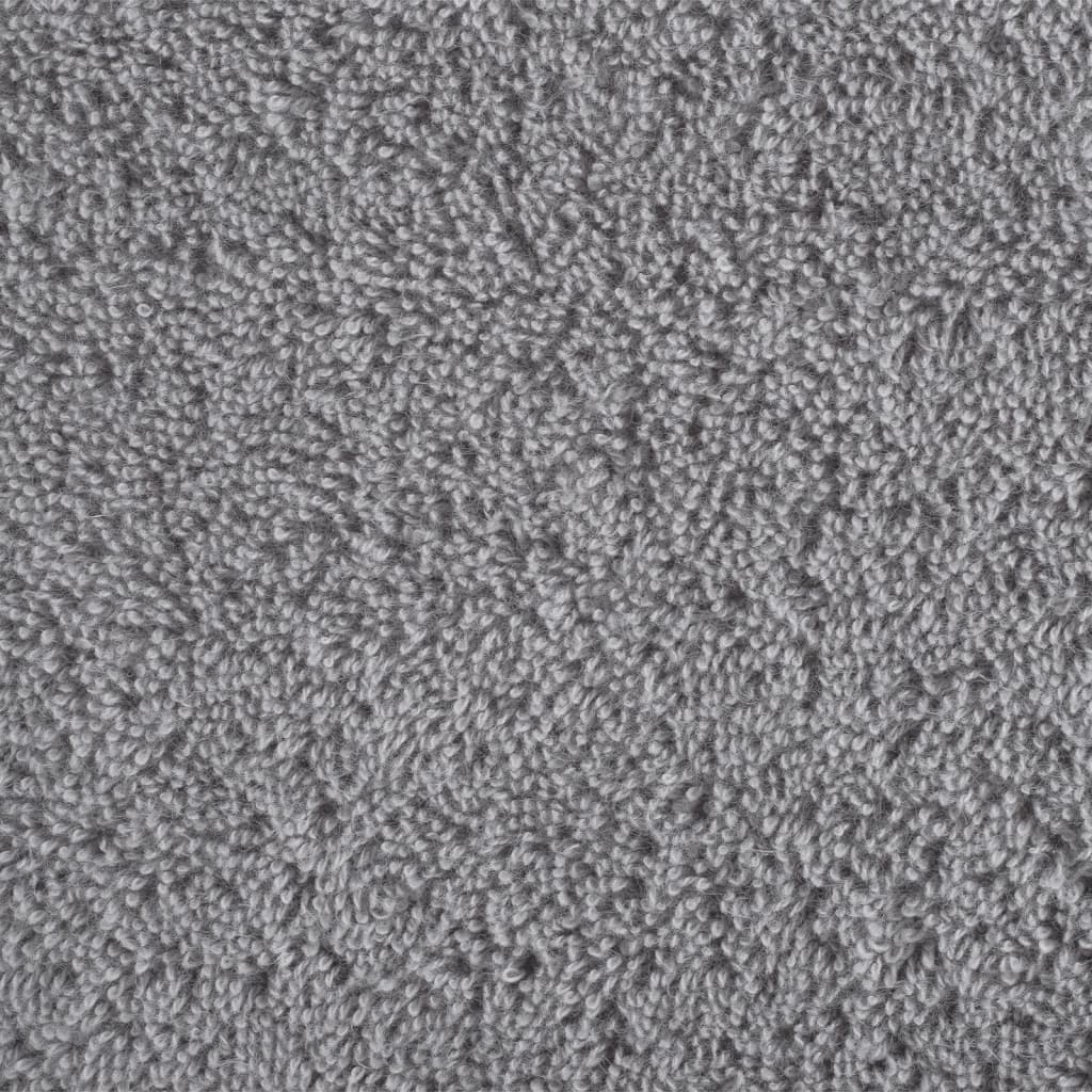 Asciugamani per Sauna SOLUND 10 pz Grigi 50x100 cm 600gsm - homemem39