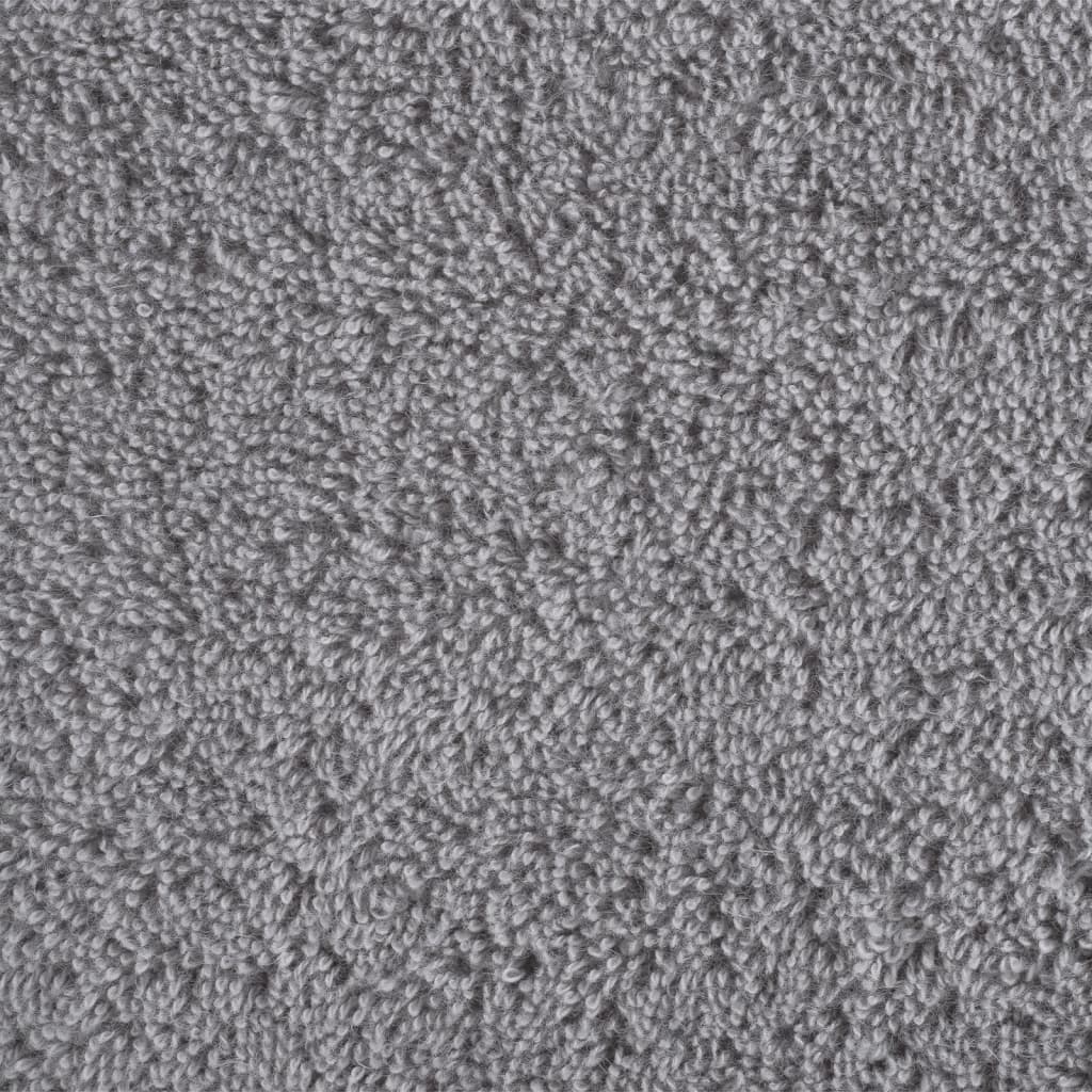 Asciugamani Premium SOLUND 10 pz Grigio 100x200 cm 600 g/m²