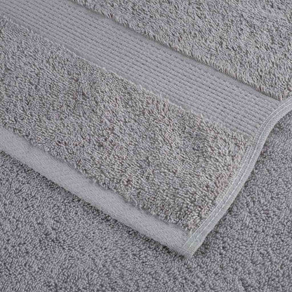 Asciugamani Premium SOLUND 10 pz Grigio 100x200 cm 600 g/m²