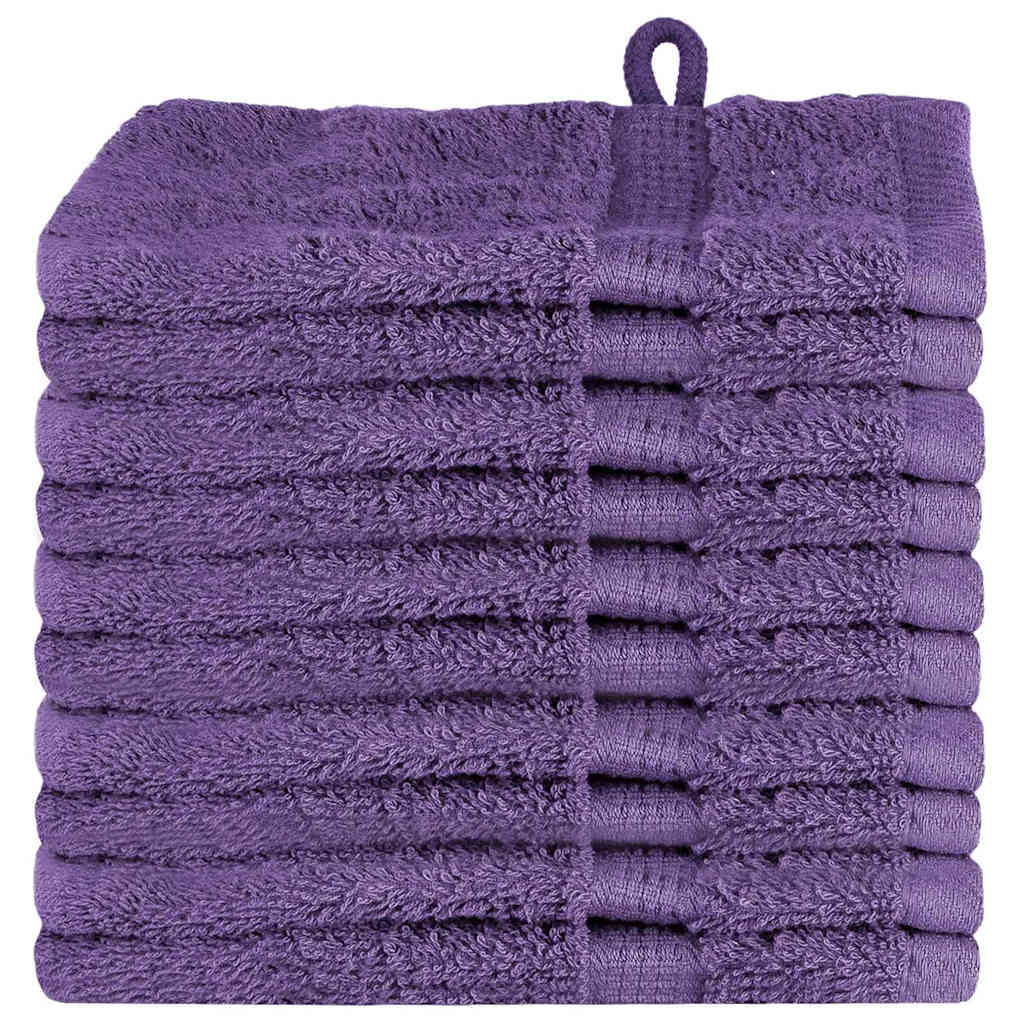 Panni per il viso SOLUND 10 pcs Viola Cotone